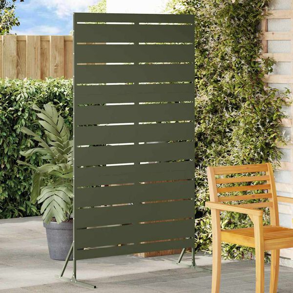vidaXL Privacy Screen Olive 100 x 50 x 180 cm Steel