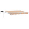 vidaXL Manual Retractable Awning with LEDs 3.5 x 2.5 m