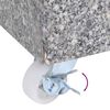 vidaXL Umbrella Base Light Grey 45x25x8.3 cm Granite