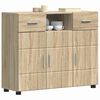 vidaXL Wooden Cabinet Sonoma Oak 88.5 x 30.5 x 73 cm Engineered Wood