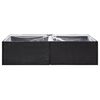 vidaXL Garden Planter Black 157x80x40 cm Poly Rattan