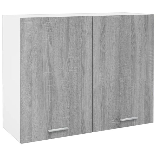 vidaXL Hanging Cabinet Lyon Grey Sonoma 80x31x60 cm Engineered Wood