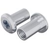 vidaXL Lock Nut 2 pcs Silver M6 x 15 mm Steel