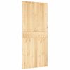vidaXL Sliding Door with Hardware Set 90x210 cm Solid Wood Pine