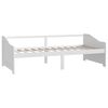 vidaXL 3-Seater Day Bed without Mattress White 90x200cm