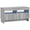 vidaXL LED TV Cabinet ALKMAAR 81 x 35 x 43 cm Grey Sonoma