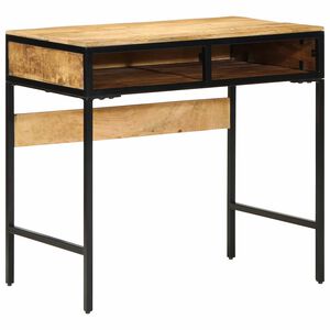 vidaXL Writing Desk with Drawer Brown 80 x 50 x 75 cm Solid Mango Wood