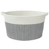 vidaXL Storage Basket Grey and White &Oslash;40x25 cm Cotton