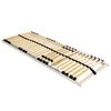 vidaXL Slatted Bed Base Brown 90 x 190 cm Solid Beech Wood