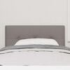 vidaXL LED Headboard with LED Strip Lights Taupe 80 cm Polyester