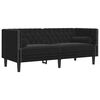 vidaXL Sofa Set Black Velvet