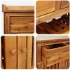 vidaXL Garden Cabinet Natural 78 x 36.5 x 78cm Solid Acacia Wood