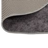 vidaXL Rug Washable φ120 cm Grey Anti Slip