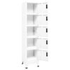 vidaXL Locker Cabinet White 38x40x180 cm Steel