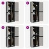 vidaXL Outdoor Storage Cabinet Grey and Black 65x37x165 cm PP