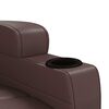 vidaXL Recliner Chair Brown Faux Leather