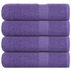 vidaXL Bath Towels "FROGN" 4 pcs Purple 100x150 cm 360 gsm