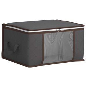 vidaXL Storage Box with Transparent Side Window Anthracite