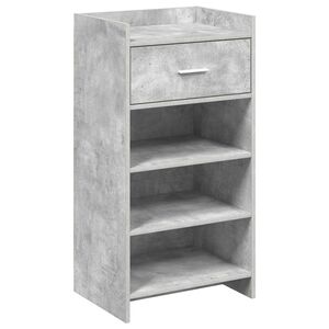 vidaXL Shoe Cabinet Concrete Grey 48 x 36 x 92 cm Engineered Wood