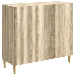 vidaXL Sideboard Sonoma Oak 89 x 34.5 x 80 cm Engineered Wood