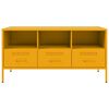 vidaXL TV Cabinet Mustard Yellow 100.5x39x50.5 cm Steel