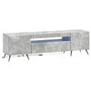 vidaXL LED TV Cabinet Concrete Grey Engineered Wood