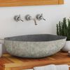 vidaXL Basin River Stone Oval (45-53)x(34-41) cm