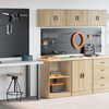 vidaXL Garage Cabinets 2 pcs Sonoma Oak Engineered Wood