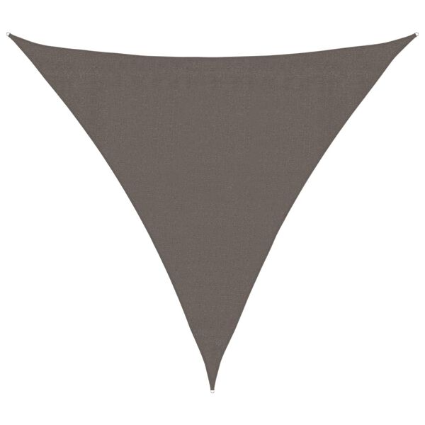 vidaXL Sunshade Sail HDPE Triangular 3.6x3.6x3.6 m Anthracite