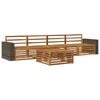 vidaXL Outdoor Sofa Set 5 pcs Natural Solid Acacia Wood