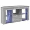 vidaXL Corner LED TV Cabinet Wall-mounted Grey Sonoma 106 x 40 x 50 cm