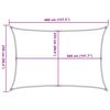 vidaXL Sunshade Sail 160 g/m&sup2; Rectangular Sand 2.5x4 m HDPE