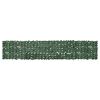 vidaXL Balcony Screen with Dark Green Leaves 400x75 cm