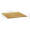 vidaXL Table Top Solid Oak Wood Square 23 mm 70x70 cm