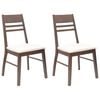 vidaXL Dining Chairs 2 pcs Light Brown 43 x 54 x 89 cm