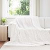 vidaXL Throw Blanket White 240 x 220 cm Fleece