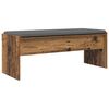 vidaXL Hall Bench with Cushion Old Wood 103 x 38 x 40 cm