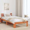 vidaXL Bed Frame with Headboard Wax Brown 75 x 190 cm Solid Pine Wood