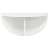 vidaXL Wall Shelf High Gloss White 48 x 24 x 24 cm Engineered Wood