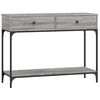 vidaXL Console Table Grey Sonoma 100x34,5x75 cm Engineered Wood