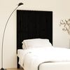 vidaXL Wall Headboard Black 95.5x3x110 cm Solid Wood Pine