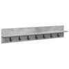 vidaXL Wall-Mounted Coat Rack Concrete Grey 100 x 10.5 x 18 cm