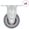 vidaXL 8 pcs Fixed Casters 50 mm