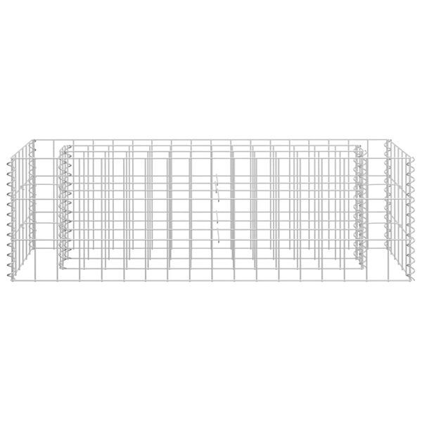 vidaXL Gabion Raised Bed Galvanised Steel 90x30x30 cm