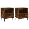 vidaXL Bedside Cabinets 2 pcs Smoked Oak 40x35x47.5 cm Engineered Wood