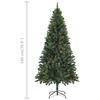vidaXL Artificial Pre-lit Christmas Tree with Ball Set Pine Cones 180 cm