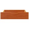 vidaXL Under-Bed Drawers 2 pcs Wax Brown 65x55x17 cm Solid Wood Pine