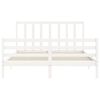 vidaXL Bed Frame without Mattress White 160x200 cm Solid Wood Pine