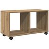 vidaXL&nbsp;Rolling&nbsp;Cabinet&nbsp;Artisian Oak 72x33x42.5 cm Engineered Wood