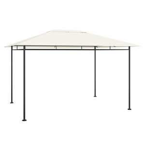 vidaXL Gazebo 384x281x270 cm Cream 180 g/m&sup2;